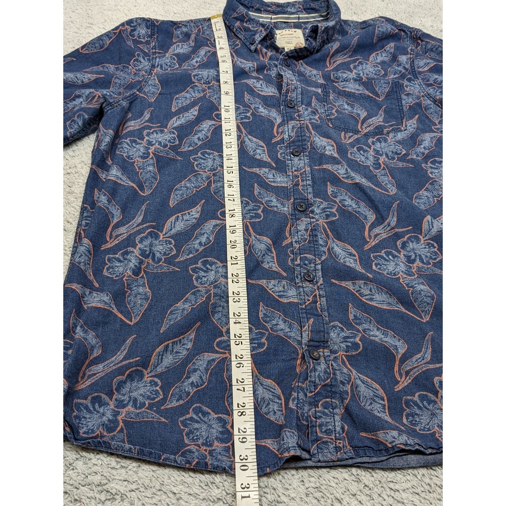 Fat Face Hawaiian Shirt Floral Short Sleeve‎ Button Up UK British Mens XLT Tall - Picture 8 of 15